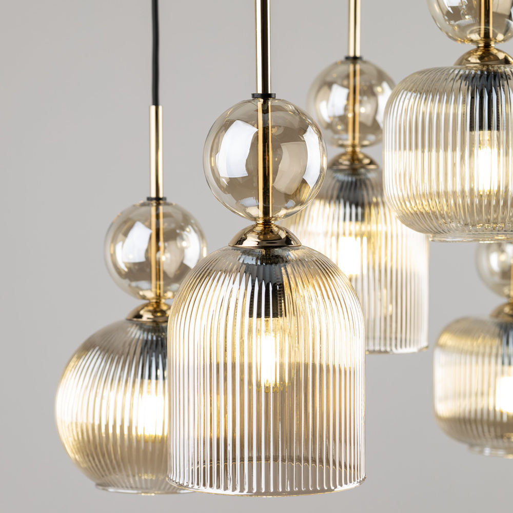 SOPHIA COGNAC LAMPA WISZĄCA 6XE14