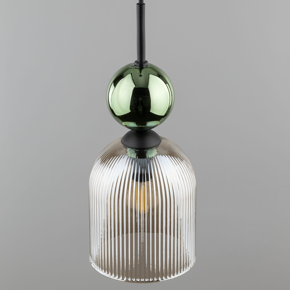 SOPHIA GREEN COGNAC LAMPA WISZĄCA 1XE14