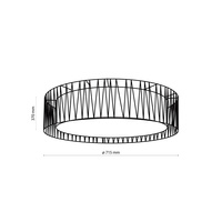 HARMONY BLACK LAMPA SUFITOWA 4