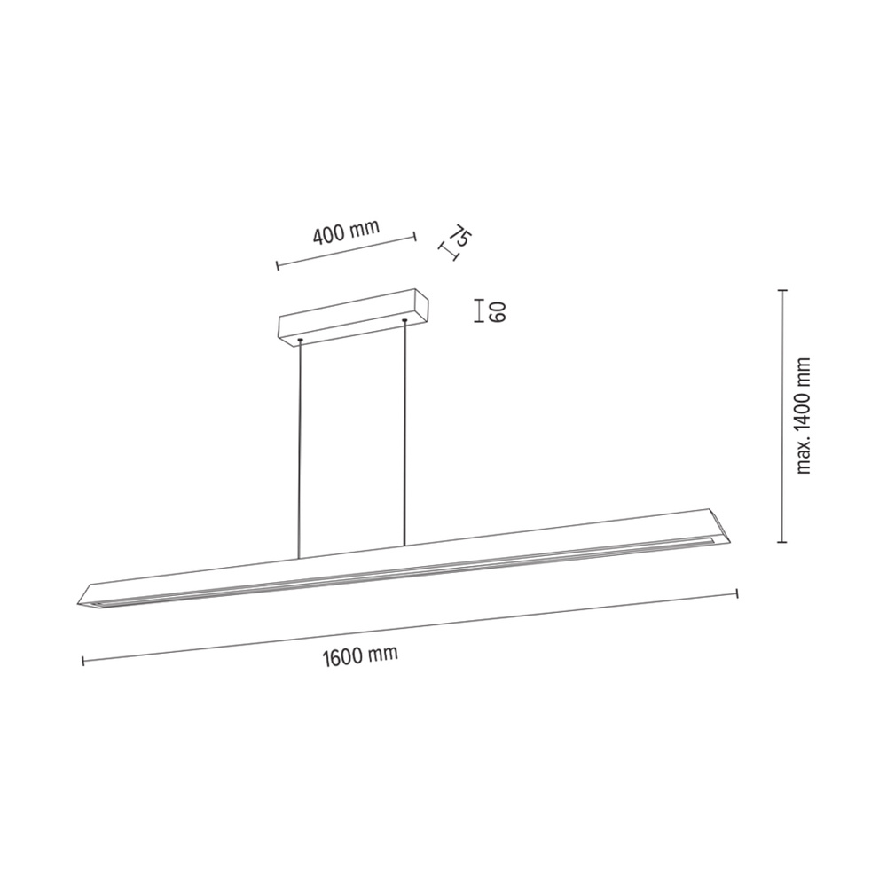 Lampa wisząca DEROTT drewno dębowe DIMM Up&Down 1037414300000