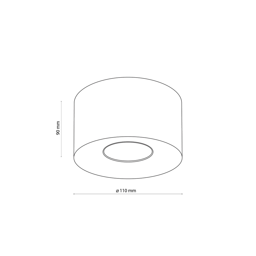 ORION S WHITE LAMPA SUFITOWA 1 PŁ