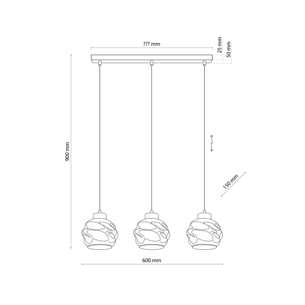ZULIA LAMPA WISZĄCA 3