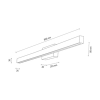 Kinkiet AQUA LUCE drewno dębowe 2017422800000