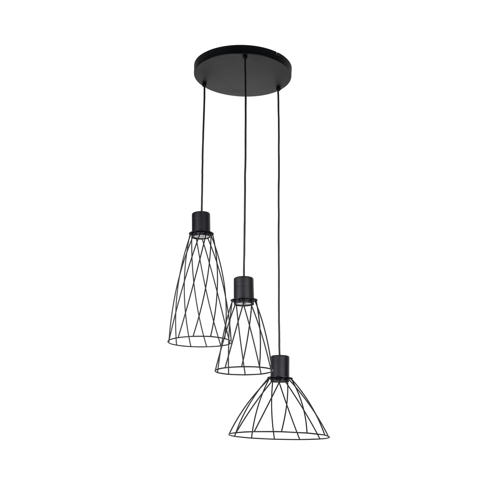 MODESTO BLACK LAMPA WISZACA 3 KOŁO