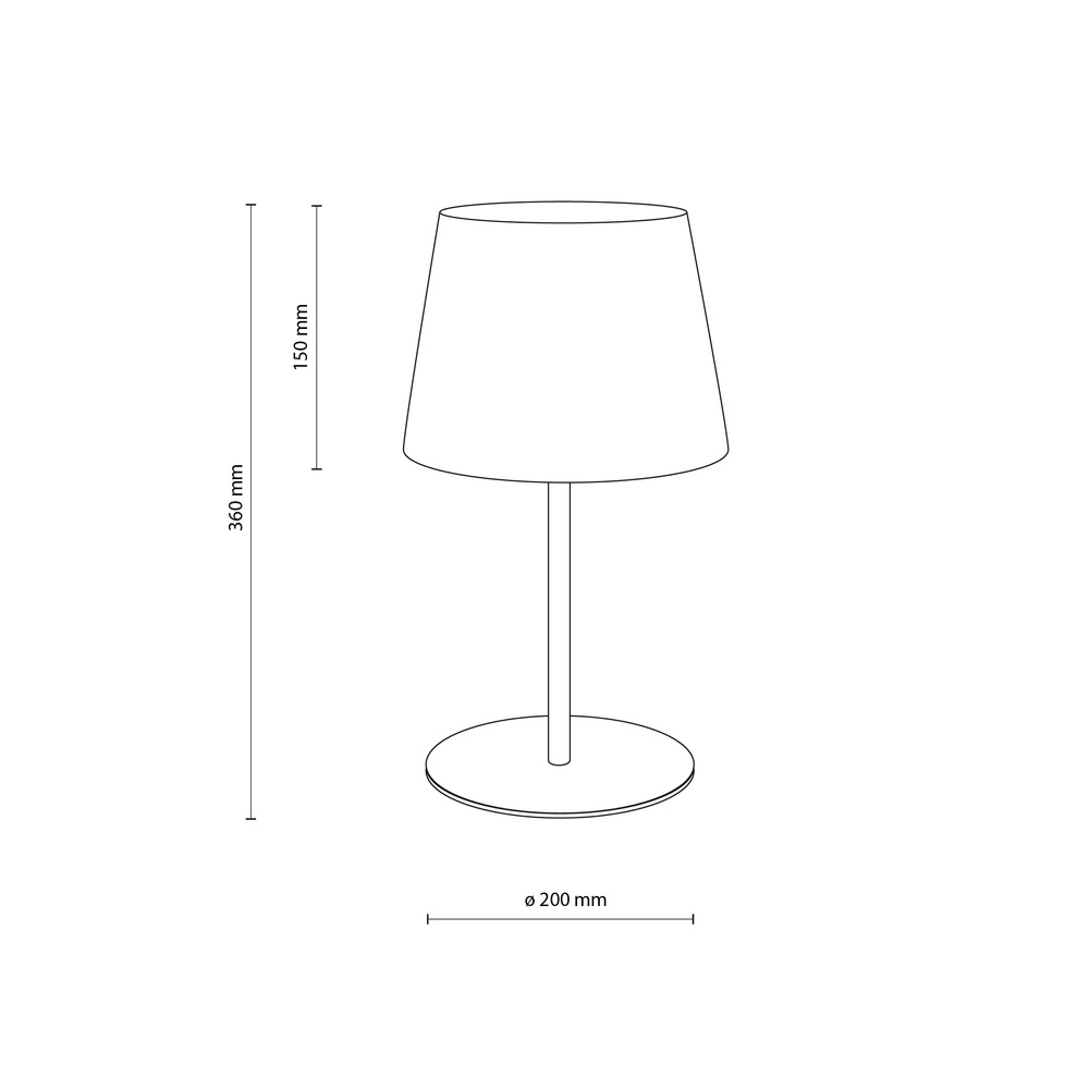 MAJA BLACK LAMPKA NOCNA 1PŁ