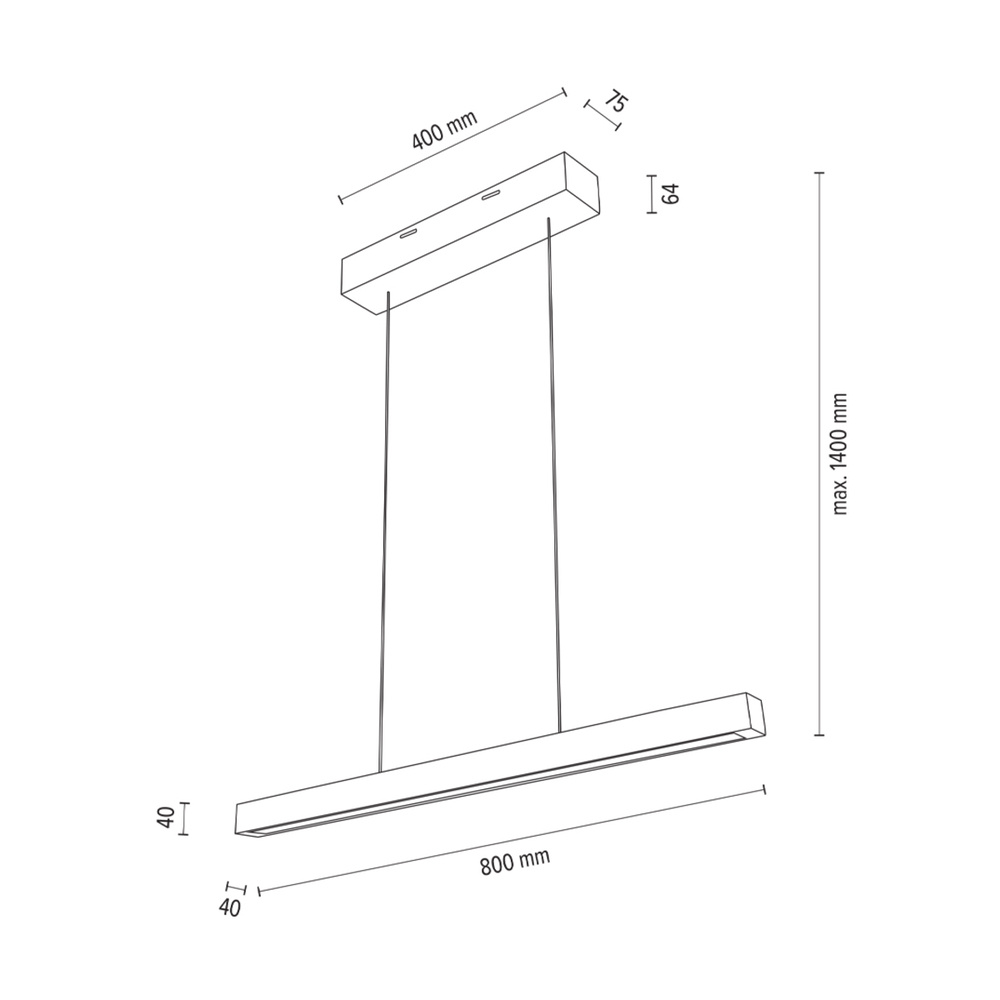 Lampa wisząca SMAL drewno dębowe DIMM Up&Down 1017403200000