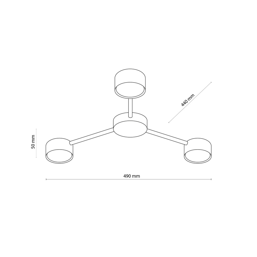 AVIA BLACK LAMPA SUFITOWA 3