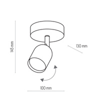 TOP BLACK LAMPA SUFITOWA 1