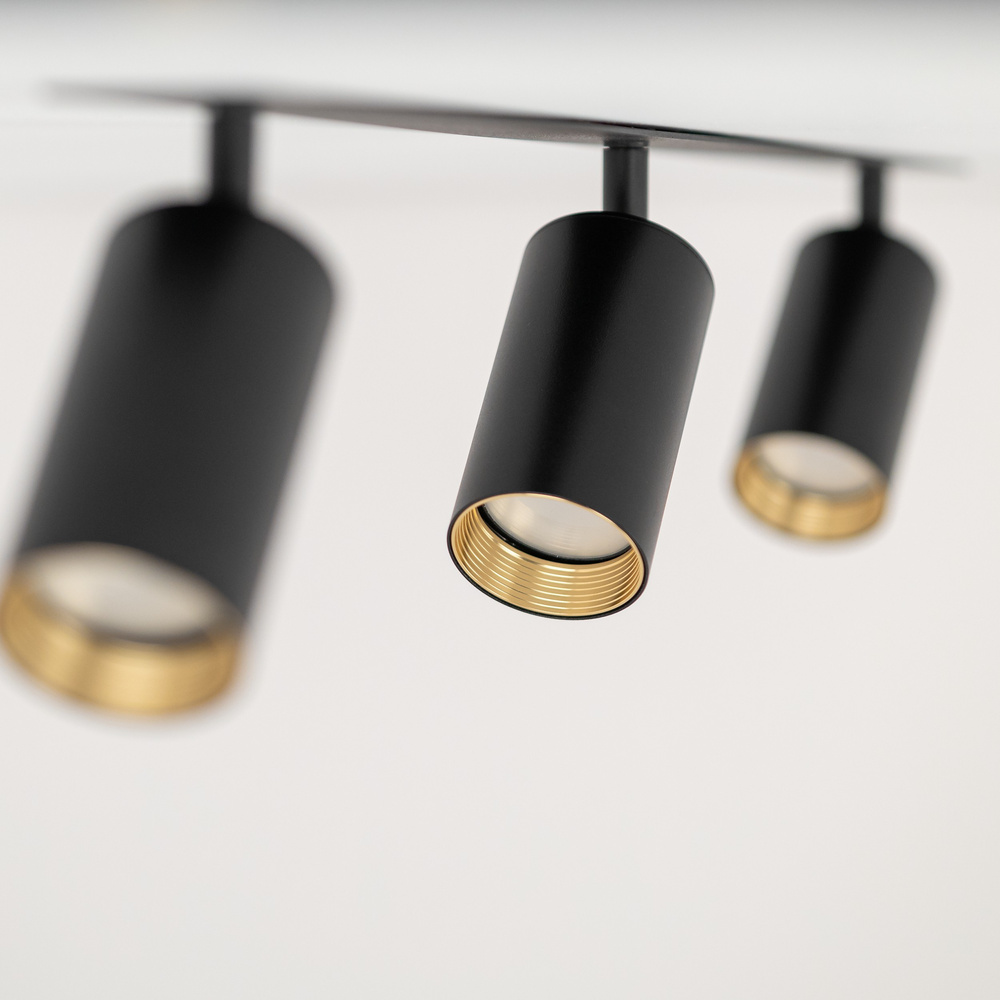 AMIS BLACK 3XGU10 PODTYNKOWY