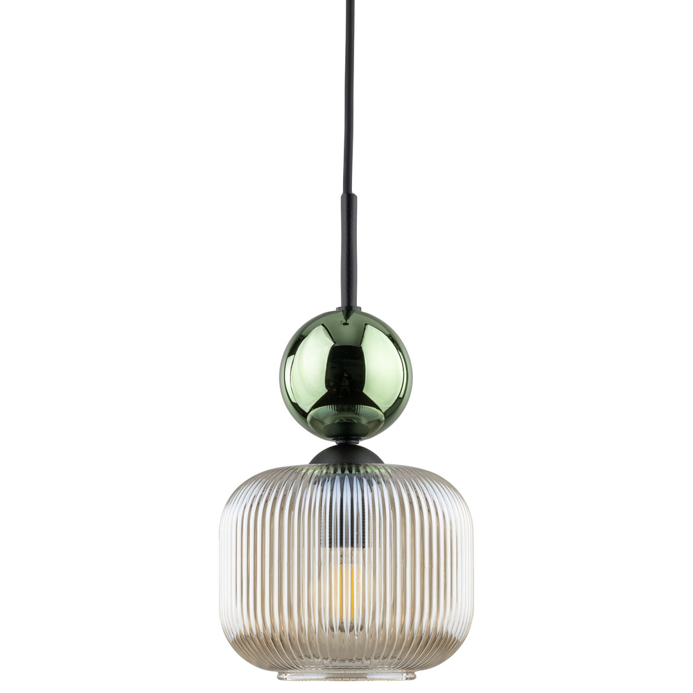 SOPHIA GREEN COGNAC LAMPA WISZĄCA 1XE14