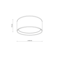 BILBAO WHITE/GOLD LAMPA SUFITOWA 4  450