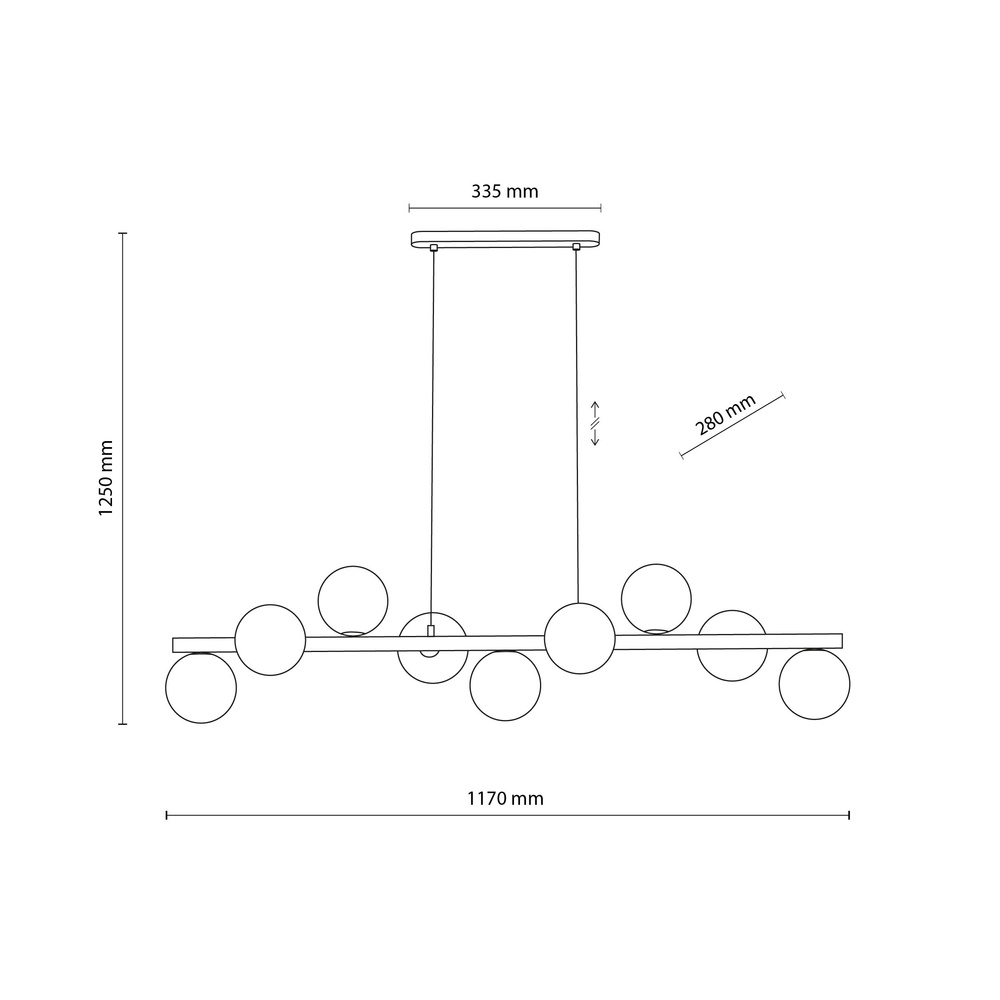 ESTERA WOOD ORZECH BURSZTYN LAMPA WISZACA 9XG9