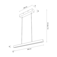 Lampa wisząca SMAL drewno dębowe DIMM Up&Down 1017403200000