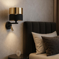 HILTON BLACK/GOLD KINKIET 1