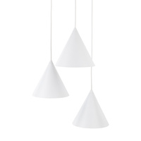 CONO WHITE LAMPA WISZĄCA 3 KOŁO