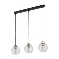 DEVI TRANSPARENT LAMPA WISZĄCA 3 LISTWA