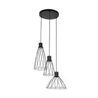 MODESTO BLACK LAMPA WISZACA 3 KOŁO