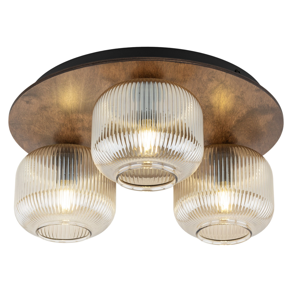 SALVIA BROWN LAMPA SUFITOWA 3XE14