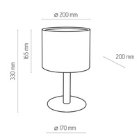 DEVA WHITE LAMPKA.NOCNA 1 PŁ FSC 100%, SA-COC-006060