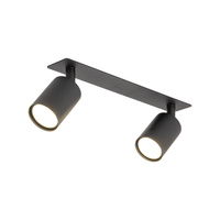 NEX BLACK 2XGU10 LAMPA SUFITOWA PODTYNKOWA