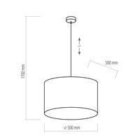 TERCINO BLACK LAMPA WISZĄCA 3 500