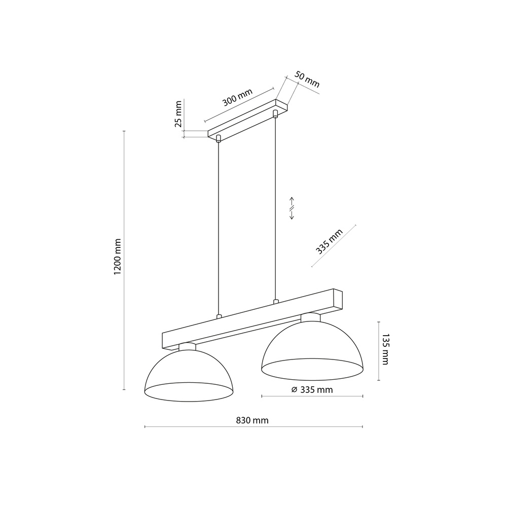 OSLO WHITE LAMPA WISZĄCA 2