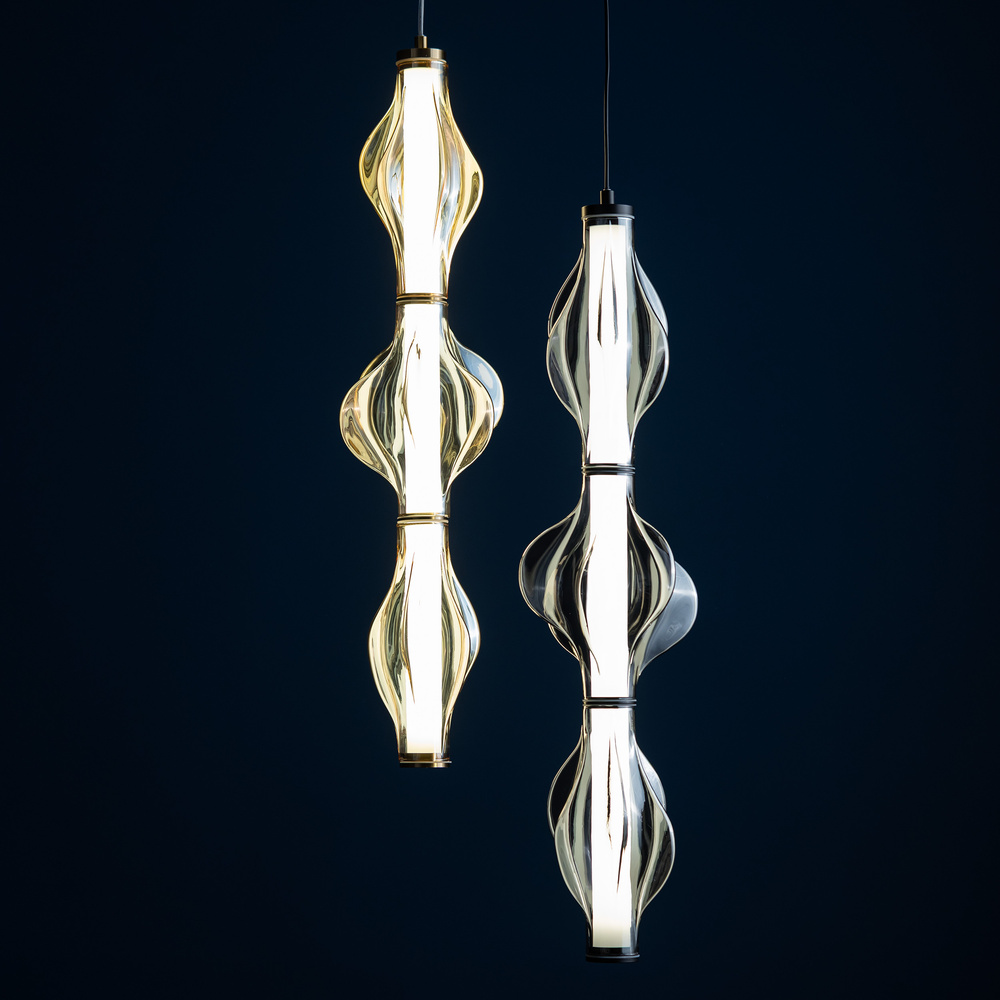 ELVA BRASS LAMPA WISZĄCA LED 22W