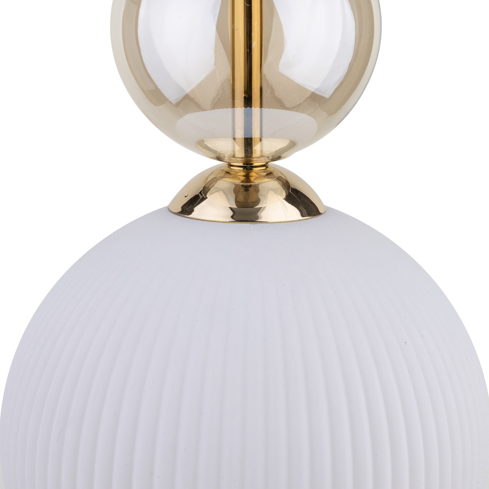 SOPHIA COGNAC WHITE LAMPA WISZACA 1XE14