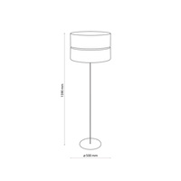 HILTON BLACK/GOLD LAMPA PODŁOGOWA 1