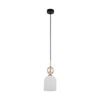 SOPHIA COGNAC WHITE LAMPA WISZACA 1XE14