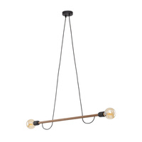 HELIX WOOD ORZECH LAMPA WISZACA 2