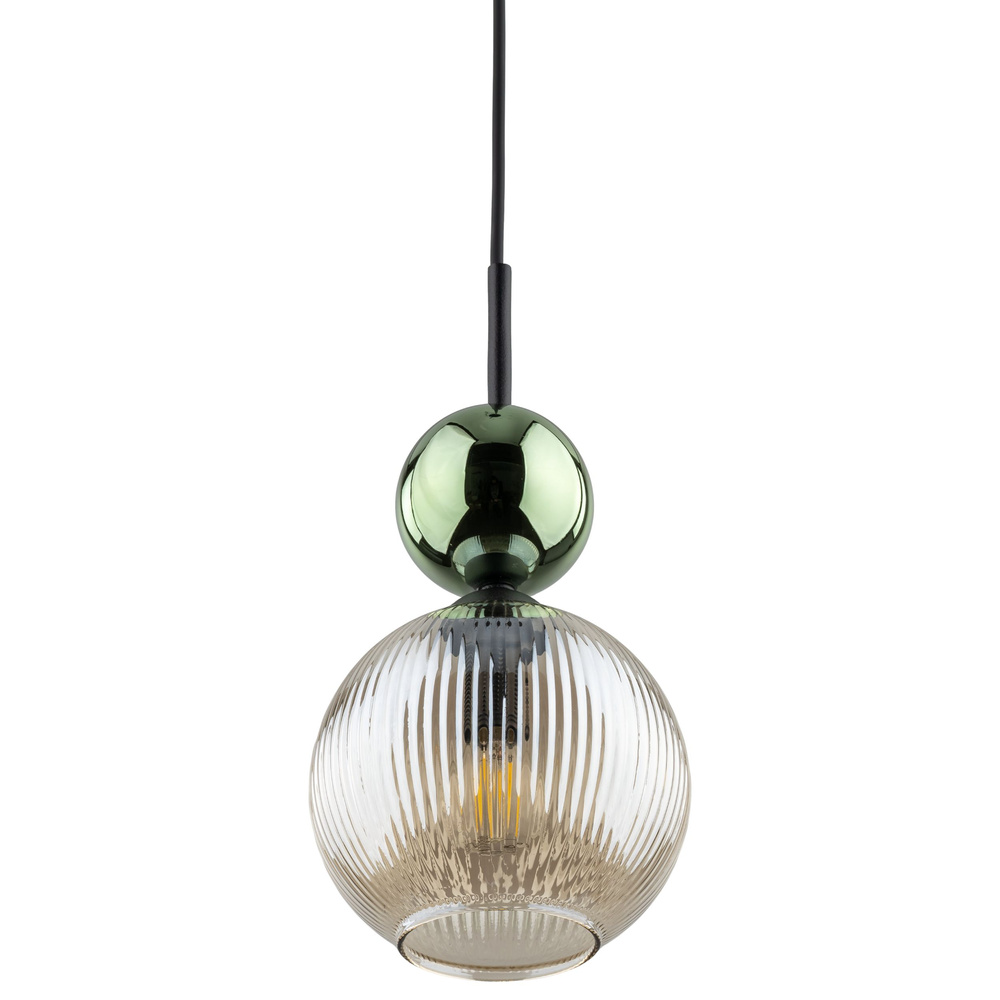 SOPHIA GREEN COGNAC LAMPA WISZĄCA 1XE14