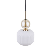 SOPHIA COGNAC WHITE LAMPA WISZACA 1XE14