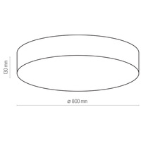 RONDO BEŻOWE LAMPA SUFITOWA 6 PŁ 780