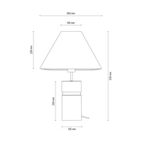 Lampa stołowa FORTE drewno dębowe 7017414611788