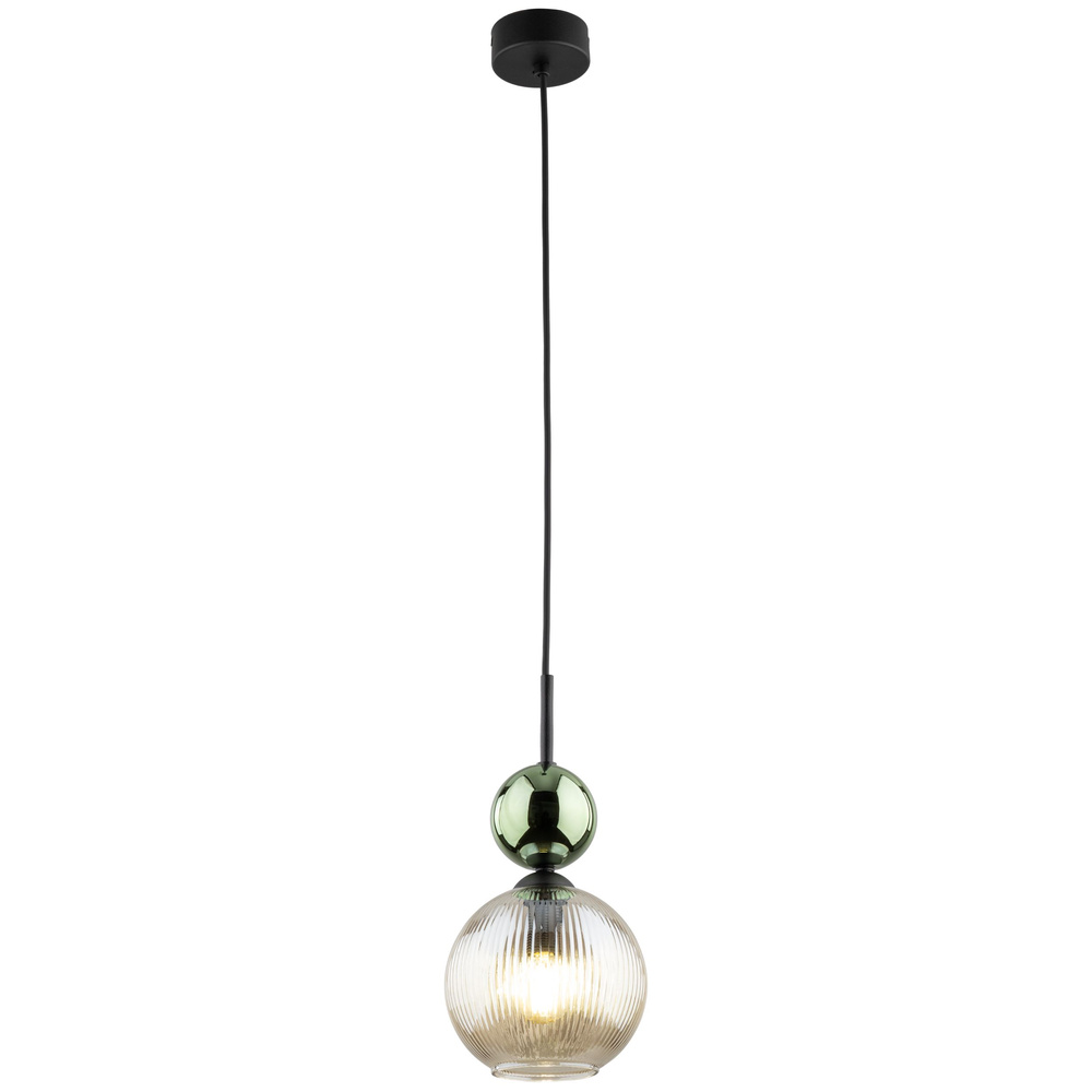 SOPHIA GREEN COGNAC LAMPA WISZĄCA 1XE14
