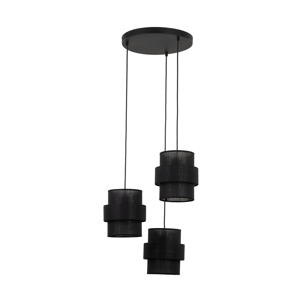 CALISTO BLACK LAMPA WISZĄCA 3 KOŁO