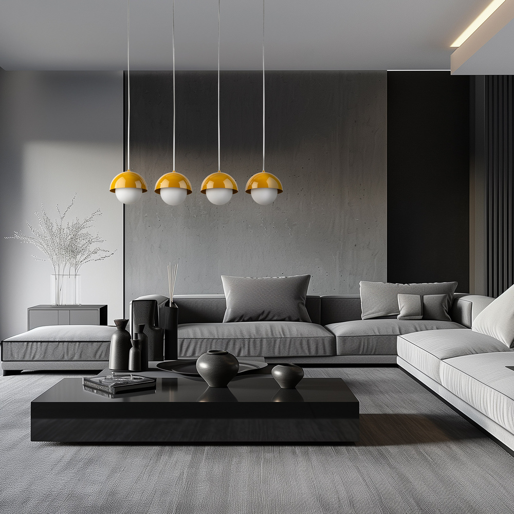 BONO OCHRA LAMPA WISZĄCA 4 LISTWA