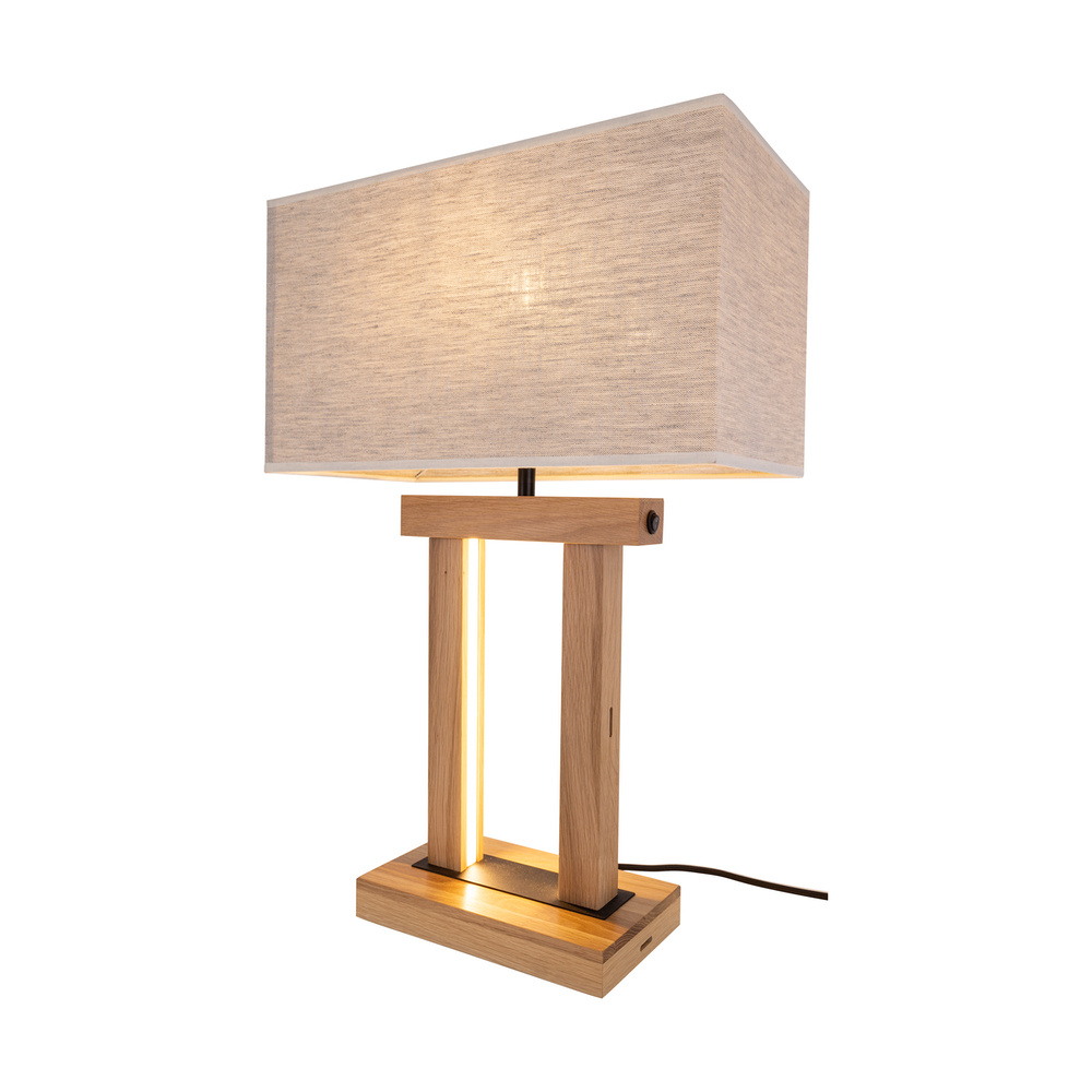 Lampa stołowa HAKON drewno dębowe DIMM 7037403611781