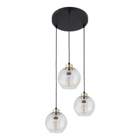 DEVI TRANSPARENT LAMPA WISZĄCA 3 KOŁO